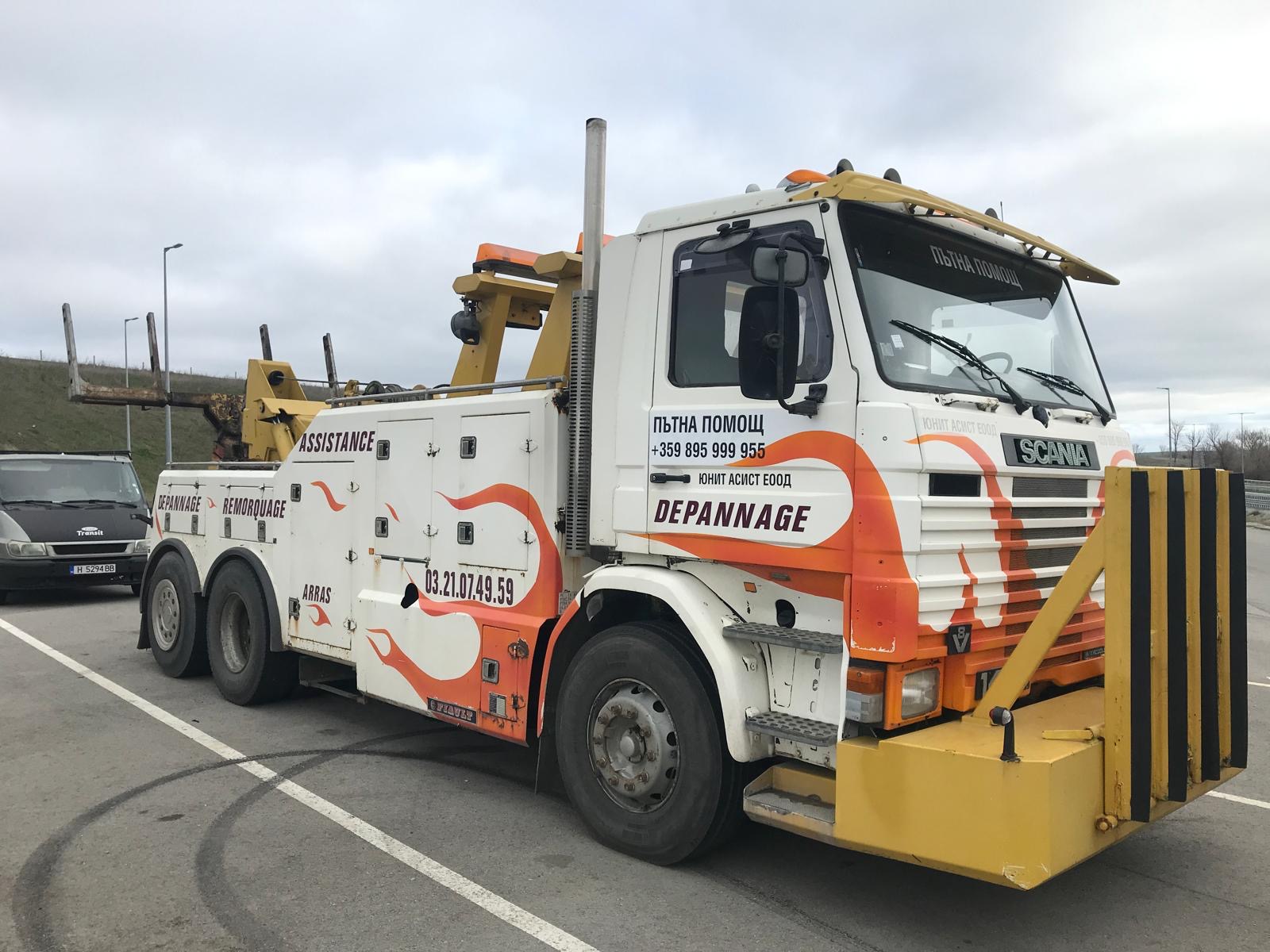 Scania с кран